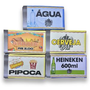 Ticket Bar Fichade Bar Personalizado em OFFSET - Festas Eventos balada barzinho