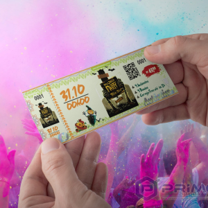 Ingresso Personalizado em Papel Moeda
