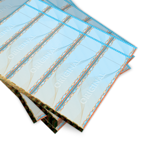 Ingressos de Identificação com Itens de Segurança em Papel Moeda 210X60mm