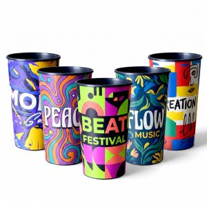 Copo Ecolabel 550ml Personalizado Biodegradável – Impressão 360° Full Color